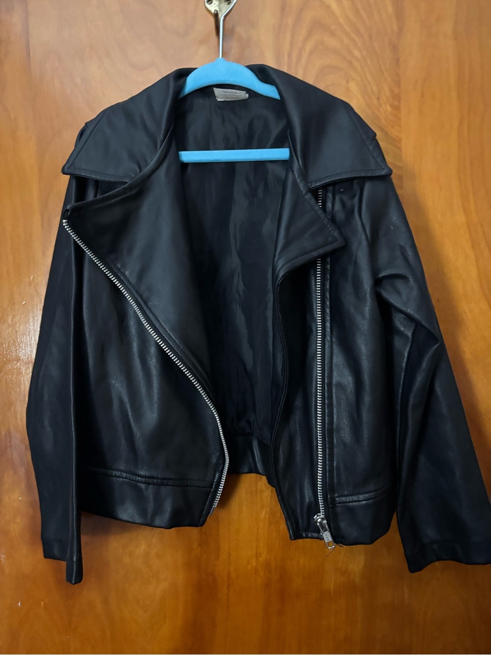 Girl’s Black Faux Leather Jacket
